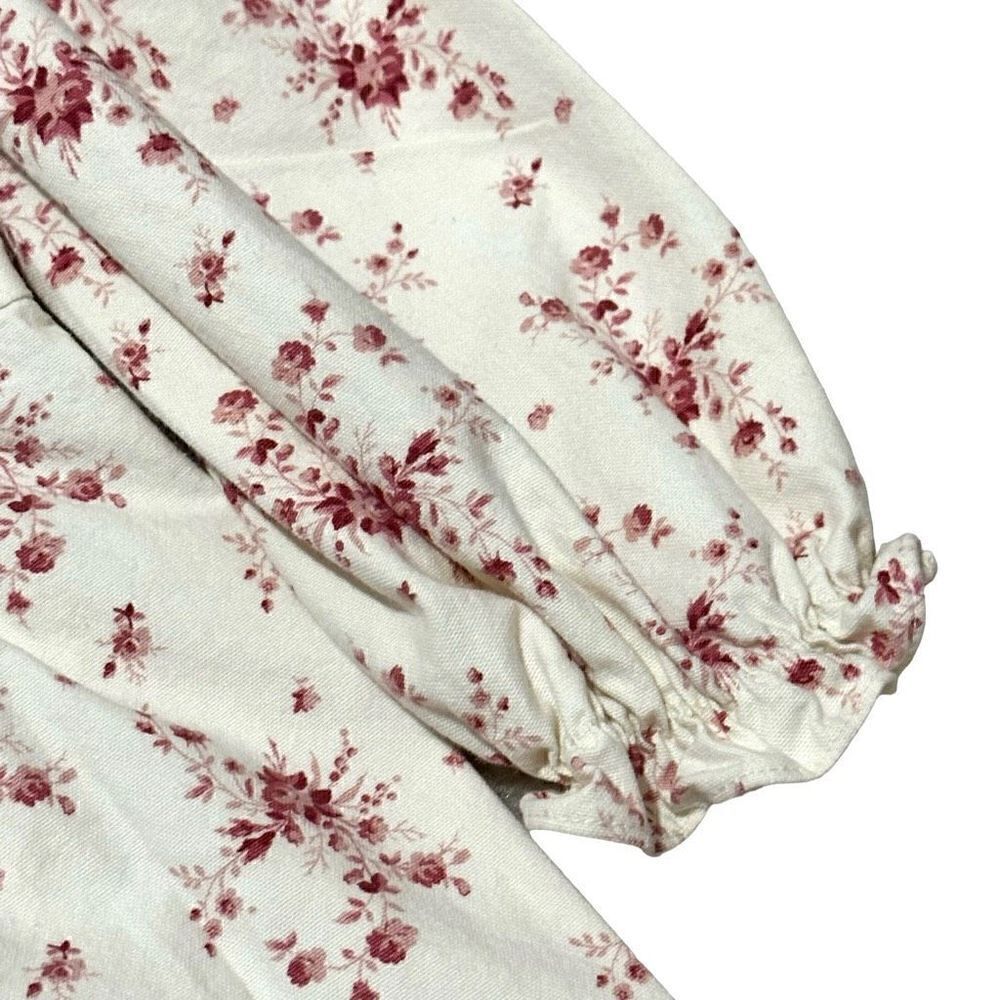 Vintage Allison Rose Cottagecore Balloon Sleeve Floral Dress , Girl’s Size 4 - Picture 9 of 11